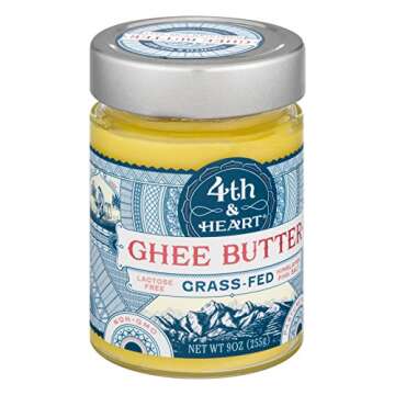 4th & Heart Ghee Butter, Himalayan Pink Salt, 9 oz (Pack of 2)