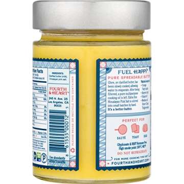 4th & Heart Ghee Butter, Himalayan Pink Salt, 9 oz (Pack of 2)