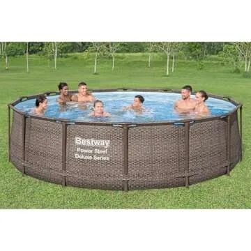 Bestway Power Steel Above Ground Pool Set for Summer Fun