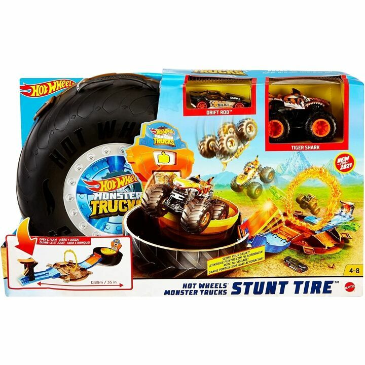 Hot Wheels Monster Trucks Stunt Tire Play Set