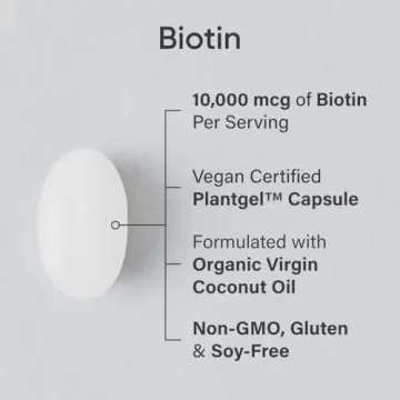 Vegan Biotin 10,000mcg with Coconut Oil - Sports Research