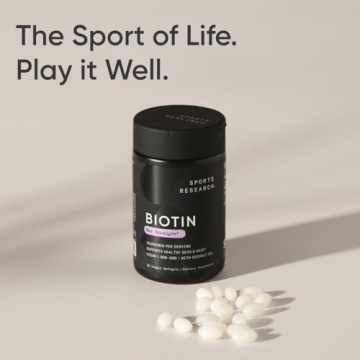Vegan Biotin 10,000mcg with Coconut Oil - Sports Research