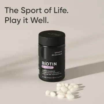 Vegan Biotin 10,000mcg with Coconut Oil - Sports Research