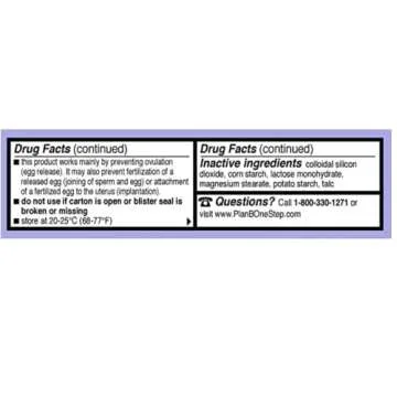 Plan B One-Step Emergency Contraceptive, 1.5 Mg (1 Tablet)