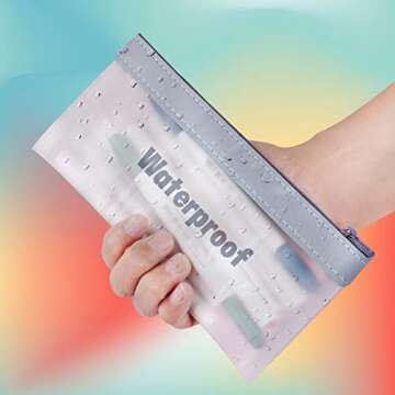 Boxgear 3 Clear Pencil Case Set Portable Kids Organizer