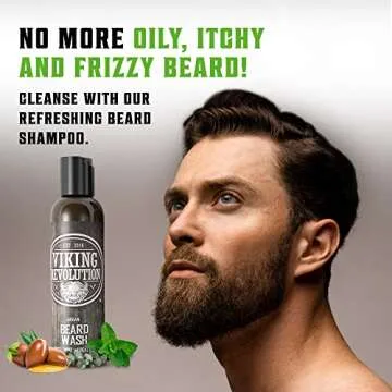 Viking Revolution Beard Care Set for Healthy Growth