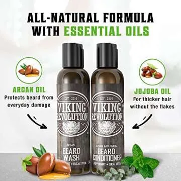 Viking Revolution Beard Care Set for Healthy Growth