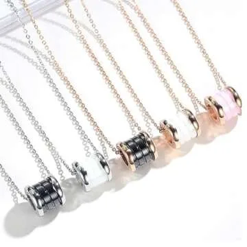 Luxury Gold Necklace for Women Plated Classic Letter Design Fashion Necklace Pendant Jewelry Gifts for Women (A)