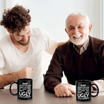 Funny Black Coffee Mug for Dad - Great Father's Day Gift