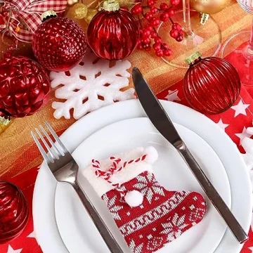 Jenaai Vintage Glass Christmas Ornaments Set 6 Styles