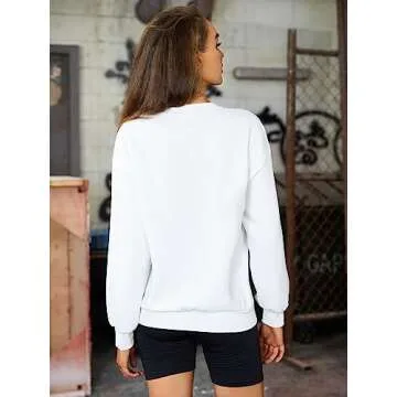 SweatyRocks Women's Soft Long Sleeve Casual Sweatshirt with Graphic Print