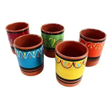 Multicolor Spanish Terracotta Cup Set by Cactus Canyon