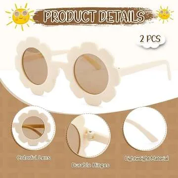 Cute Flower Sunglasses for Girls - Stylish & Fun Accessory