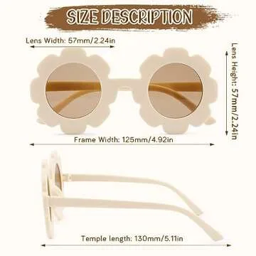 Cute Flower Sunglasses for Girls - Stylish & Fun Accessory