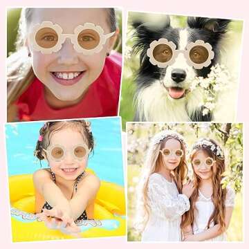 Cute Flower Sunglasses for Girls - Stylish & Fun Accessory