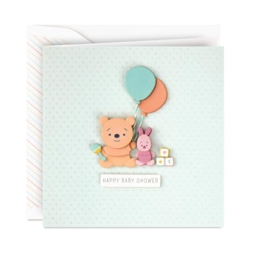 Hallmark Signature Disney Baby Shower Card - Winnie the Pooh