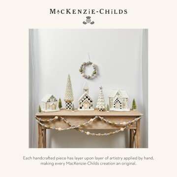 MACKENZIE-CHILDS Farmhouse Icing Tabletop Christmas Tree, White Decorative Tree, Small