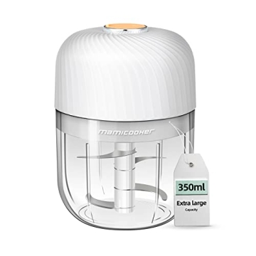 Electric Garlic Chopper, Portable Veggie Chopper, 350ML Garlic Grinder Masher Onion Chopper, Blender...