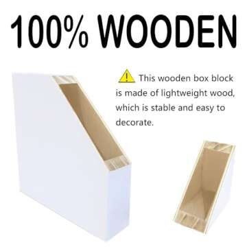 Funny Office Wood Box Sign for Desk Decor Gift Idea