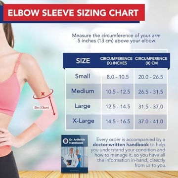 Dr. Arthritis Pink Elbow Compression Sleeve for Women