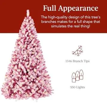 Shop 7.5ft Pre-Lit Pink Christmas Tree Online