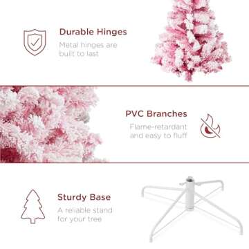 Shop 7.5ft Pre-Lit Pink Christmas Tree Online