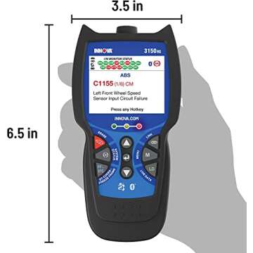 Innova 3150RS OBD2 Scanner / Car Code Reader with ABS, SRS, Live Data, and Service Light Reset