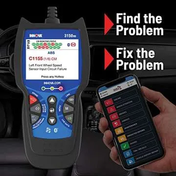Innova 3150RS OBD2 Scanner / Car Code Reader with ABS, SRS, Live Data, and Service Light Reset