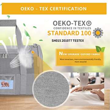 SECLATO Pet Carrier Airline/TSA Approved Small Dogs, Kitten, Carriers for Small Medium Cats Under 15...