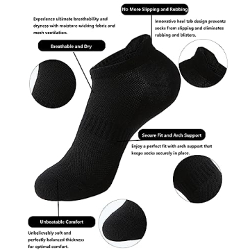 ACCFOD Women's Ankle Socks - Comfort for Running