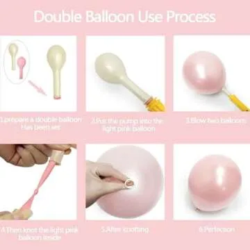 Pearl Pink Balloons Double Stuffed Light Pink Balloons Thick Latex Macaron Baby Pink Different Sizes 18/12/5in Pastel Pink Balloon Arch Kit For Valentines Day Baby Shower Wedding Birthday Party Decor
