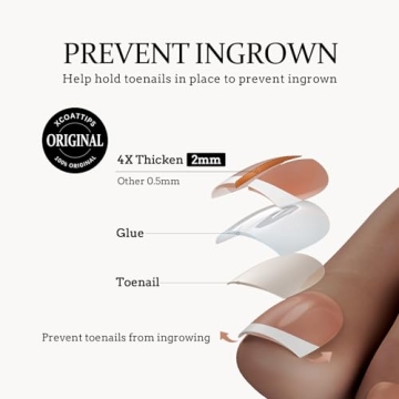 BTArtboxnails Short French Tip Toe Nail Tips - 160Pcs