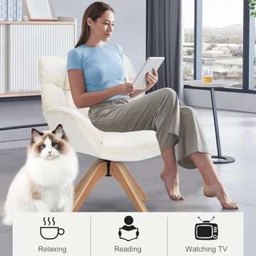 LVVEZin Fabric Accent Chair for Stylish Spaces