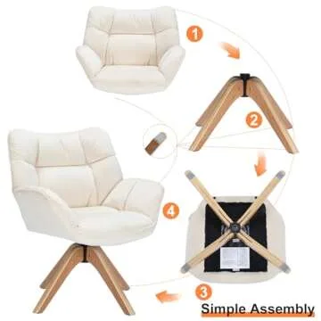 LVVEZin Fabric Accent Chair for Stylish Spaces