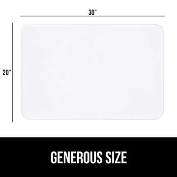 Gorilla Grip Thick Memory Foam Bath Rugs, Soft Absorbent Velvet Bathroom Mats, Durable Dots on Under...