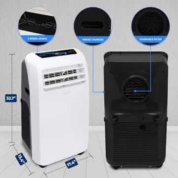 SereneLife Portable Air Conditioner 12000 BTU for Rooms
