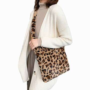 Ovida Cute Fuzzy Purse Y2K Fluffy Shoulder Bag