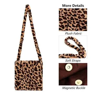 Ovida Cute Fuzzy Purse Y2K Fluffy Shoulder Bag