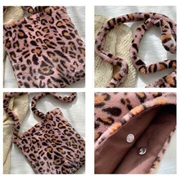 Ovida Cute Fuzzy Purse Y2K Fluffy Shoulder Bag