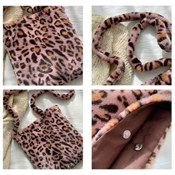 Ovida Cute Fuzzy Purse Y2K Fluffy Shoulder Bag