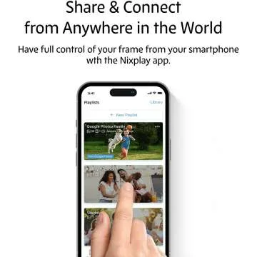 Nixplay 10.1" WiFi Digital Photo Frame - Share Easily