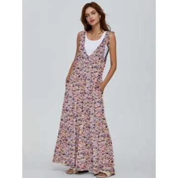 Stylish DEEP SELF Women's Boho Floral Jumpsuit for Summer