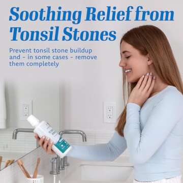 Everest Mouth Wash & Tonsil Stone Remover – Natural Mouthwash or Oral Rinse Liquid to Help Soothe ...