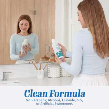 Everest Mouth Wash & Tonsil Stone Remover – Natural Mouthwash or Oral Rinse Liquid to Help Soothe Tonsils, Fight Bad Breath, & Relieve Dry Mouth – Paraben & Alcohol Free Treatment, Spearmint