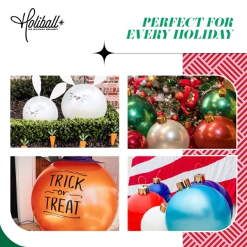 Holiball Inflatable Holiday Ornament for Any Occasion