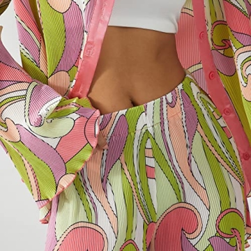 NUFIWI Vintage Women 2 Piece Summer Pants Set