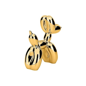 Mini Gold Balloon Dog Sculpture Unique Decor