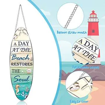 Hotop Beach Sign Decor - Ideal Beach House Decoration