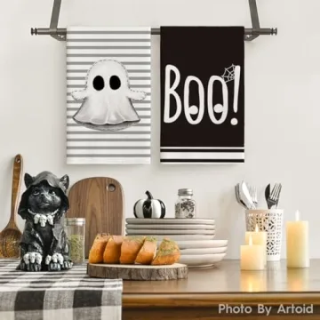 Spooky Halloween Kitchen Towels Set - Decorative & Functional