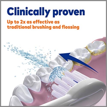 Waterpik Sonic-Fusion Professional Flossing, Electric Toothbrush & Water Flosser Combo in One, SF-02, White